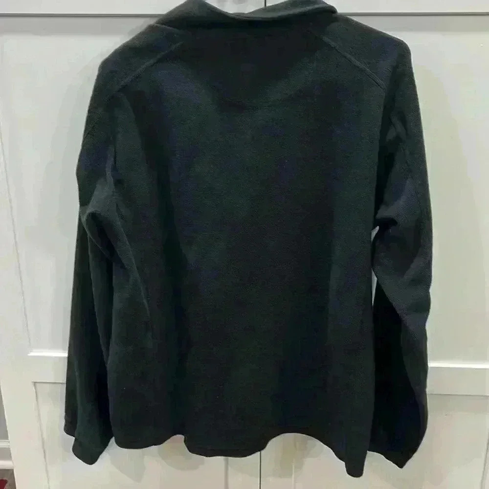 LL Bean Mens 1/4 Zip Pullover Sz Large Regular Black - Picture 3 of 5